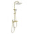 Душевая стойка с термостатом и гигиеническим душем Wonzon & Woghand Muse WW-B4132-A-BG, золото брашированное - фото 