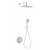 Душевая система для душа с термостатом Wonzon & Woghand WW-D2017-A-MW, белый матовый - фото 