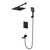 Душевая система для ванны с термостатом Wonzon & Woghand WW-88929003-MB, чёрный матовый - фото 