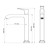 Смеситель для раковины высокий Wonzon & Woghand Flex WW-88019072-BN, никель - фото 6