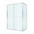 Душевое ограждение Cezares Lux 130x90 см LUX-AH-FS-11-130/90-C-CR, хром/прозрачное - фото 5