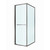 Душевое ограждение Cezares Lux 70x90 см LUX-AH-FS-1-70/90-C-GM, оружейная сталь/прозрачное - фото 5