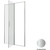 Душевая дверь Allen Brau Priority 120 см 3.31008.BA, серебро браш/прозрачное - фото 9