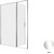 Душевая дверь Allen Brau Priority 160 см 3.31037.00 (стекло 8 мм) хром/прозрачное - фото 12