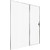 Душевая дверь Allen Brau Priority 160 см 3.31037.00 (стекло 8 мм) хром/прозрачное - фото 2