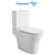 Унитаз-компакт безободковый Azario Reina AZ-2785T с тонким быстросъемным сиденьем микролифт (система смыва Торнадо) - фото 
