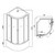Душевая кабина Loranto 90x90 см CS-881EA26TM/B-90, хром/тонированное - фото 3