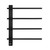 Полотенцесушитель электрический Wonzon & Woghand Nürnberg П4 520x617 мм WW-AL344-MB, чёрный - фото 2