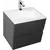 Тумба подвесная с раковиной Aquanet Алвита 60 см 00183991, серый антрацит - фото 4