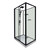 Душевая кабина Loranto 120х80 см CS-3010TM/W-120L, чёрный/прозрачное - фото 