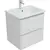 Тумба подвесная с раковиной Aquanet Эмбер 60 см 00330465, белый матовый - фото 