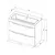 Тумба подвесная с раковиной Aquanet Практика 80 см 00347965, белый глянец - фото 11