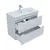 Тумба подвесная с раковиной Aquanet Практика 80 см 00347965, белый глянец - фото 4