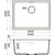 Кухонная мойка Omoikiri Kata 54-U WH 4997519, белый - фото 4