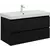 Тумба подвесная с раковиной Aquanet Вега 2.0 80 см 00337955, чёрный - фото 