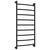 Полотенцесушитель водяной Сунержа Галант+ П9 600x1260 мм 31-0200-1260, чёрный матовый - фото 