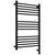 Полотенцесушитель электрический Сунержа Богема 3.1 П14 500x920 мм (прямая перемычка) 31-6005-8050 R, чёрный матовый - фото 