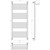 Полотенцесушитель водяной Сунержа Богема+ с полкой П20 500x1260 мм 30-0223-1250, белый матовый - фото 3