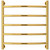 Полотенцесушитель водяной Сунержа Галант+ П5 600x660 мм 03-0200-6060, золото - фото 2