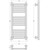 Полотенцесушитель водяной Сунержа Модус PRO П15 300x800 мм 30-0450-8030, белый матовый - фото 3