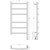 Полотенцесушитель электрический Сунержа Галант 3.0 П6 400x920 мм 30-5801-8040 R, белый матовый - фото 4