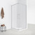 Душевое ограждение Loranto 90x90 см CS-AB01S-90, сатин/прозрачное - фото 2