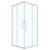 Душевое ограждение Loranto 90x90 см CS-AB01S-90, сатин/прозрачное - фото 