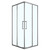 Душевое ограждение Loranto 90x90 см CS-AB01GG-90, серый матовый/прозрачное - фото 