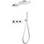Душевая система для душа с термостатом Abber Wasser Kreis AF8151 (со скрытой частью) хром - фото 