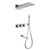 Душевая система для ванны с термостатом Abber Daheim AF8253SP (со скрытой частью) сатин - фото 