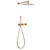 Душевая система для душа Abber Rund AF8718G (со скрытой частью) золото матовое - фото 
