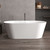 Ванна отдельностоящая Abber Stein 160x70 см AS9626, белый матовый - фото 