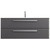 Тумба подвесная с раковиной Cezares ECO-CER-N-800-2C-SO-GSO-P 80 см (раковина CZR-8073-80) тёмно-серый матовый - фото 