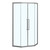 Душевое ограждение Azario OSAKA 100х100 см AZ-092K2-100-MGR-CL, графит матовый/прозрачное - фото 