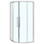 Душевое ограждение Azario SHANGHAI 80x80 см AZ-S43-80-MGR-CL, графит матовый/прозрачное - фото 