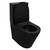Унитаз-компакт безободковый Azario Black Queen AZ-8380 с тонкой крышкой микролифт, чёрный матовый, Цвет производителя: чёрный матовый - фото 2