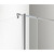 Душевая перегородка Azario Chicago 90 см AZ-NAR6321 900 (стекло 8 мм) с кронштейном в комплекте, хром/прозрачное - фото 2