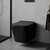 Унитаз подвесной безободковый Azario Cascad-Black AZ-2303A-MB с быстросъемным сиденьем микролифт (система смыва Торнадо) чёрный матовый - фото 10