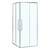 Душевое ограждение Azario SHANGHAI 100x100 см AZ-R43-100-CH-CL, хром/прозрачное - фото 