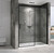 Душевая дверь Abber Komfort 140 см AG93140B (стекло 8 мм), черный/прозрачное - фото 2