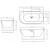 Ванна акриловая Abber AB9258-1.5 R 150x78 см - фото 10