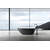 Ванна отдельностоящая Abber Dortmund 170x75 см AM9911BW, чёрно-белый матовый - фото 8