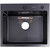 Кухонная мойка Gerhans 50х44см K35044B 3 мм, с отверстием под смеситель и дозатором, PVD покрытие, графит, Цвет производителя: графит - фото 14