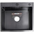 Кухонная мойка Gerhans 60х50см K36050B 3 мм, с отверстием под смеситель и дозатор, с PVD покрытие, графит - фото 2