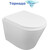 Унитаз подвесной безободковый Azario Teramo AZ-0053-UQ3 (система смыва Торнадо) с тонкой крышкой микролифт, Цвет производителя: белый - фото 