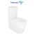 Унитаз-компакт безободковый Azario Conto AZ-T005BR с тонкой крышкой микролифт (Система смыва торнадо), Цвет производителя: белый - фото 