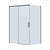 Душевое ограждение Cezares 140x100 см PLANE-AH-1-140/100-C-GM, оружейная сталь/прозрачное - фото 4