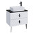 Тумба подвесная со столешницей Grossman Вива 70 см 107012 (раковина в комплекте) белый глянец - фото 