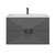 Тумба подвесная с раковиной Grossman Луксор 80 см 108049, графит матовая - фото 3