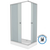 Душевое ограждение Niagara Eco 110x80 см 1181422Q, хром/матовое - фото 3